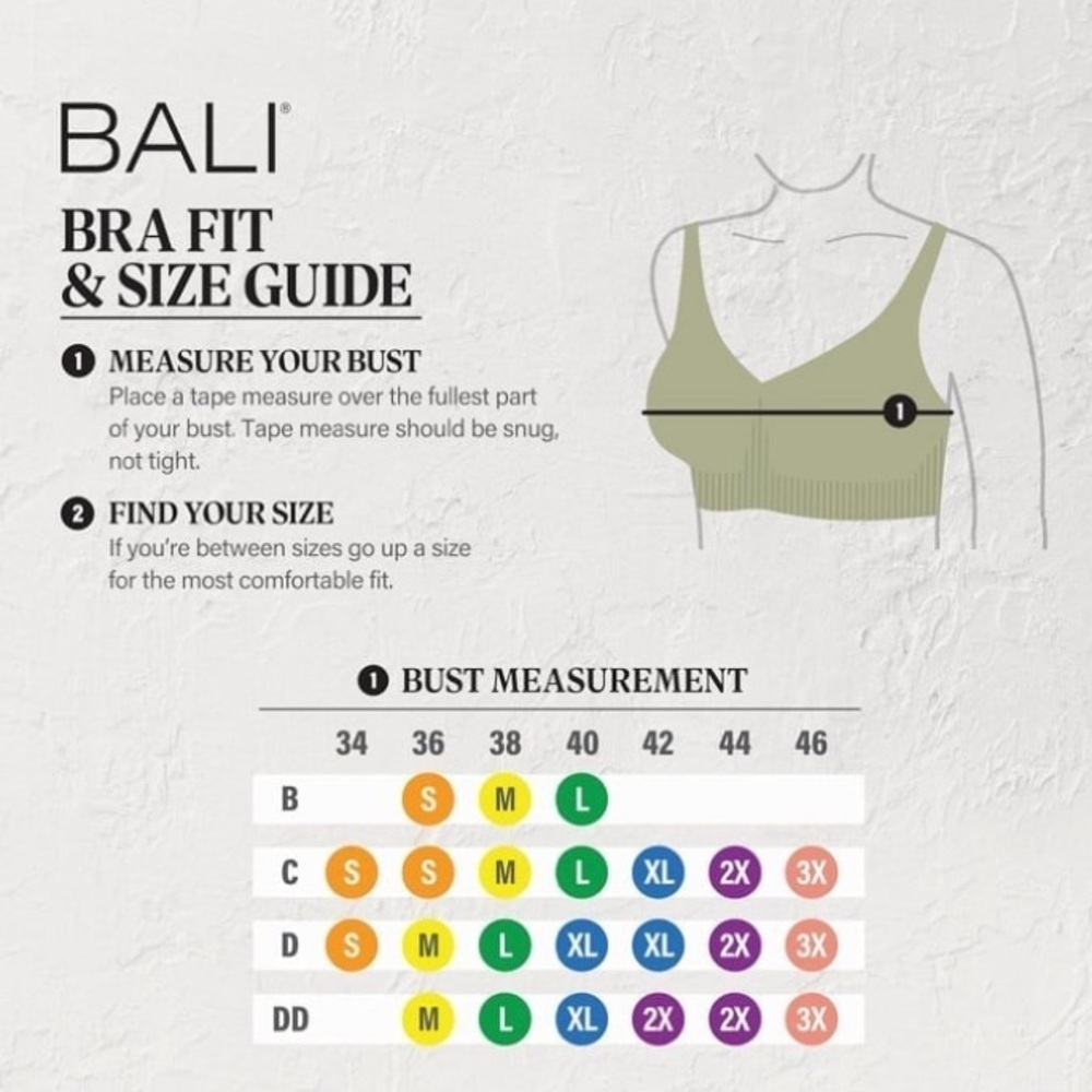 Bali Women's Breathe Modal T-Shirt Bra Breathable Wireless Full-Coverage NWT M - Picture 6 of 12